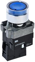 Кнопка управления LA167-BW3671 d=22мм RC 1з с подсветкой синяя | код BBT20-BW3671-1-12-67-K07 | IEK